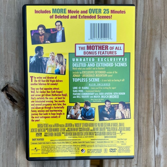 ‘Knocked Up’ Movie DVD! EUC! - Picture 4 of 9